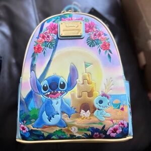 Loungefly Disney Stitch Backpack - Blue and Pink